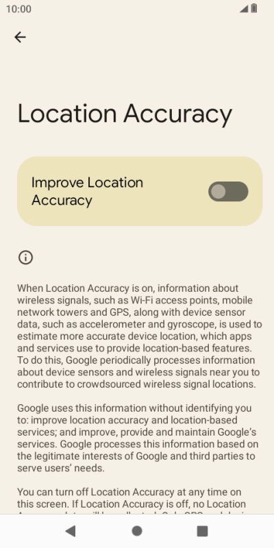 If you press the indicator next to 