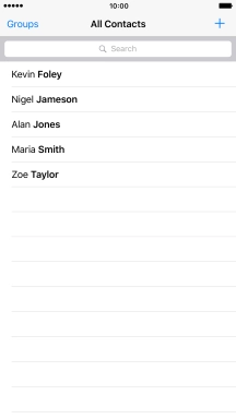 Press the required contact.