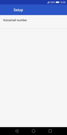 Press Voicemail number.