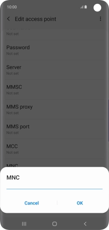 Key in 03 and press OK.