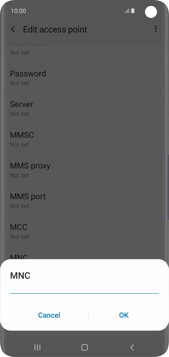 Key in 03 and press OK.