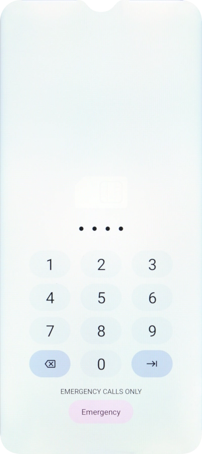 If you're asked to key in your PIN, do so and press arrow right.