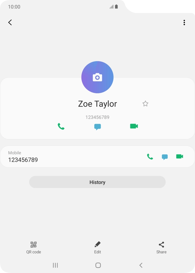 Press the Home key to return to the home screen.