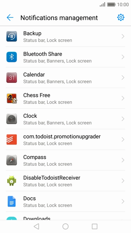 Press the required app.