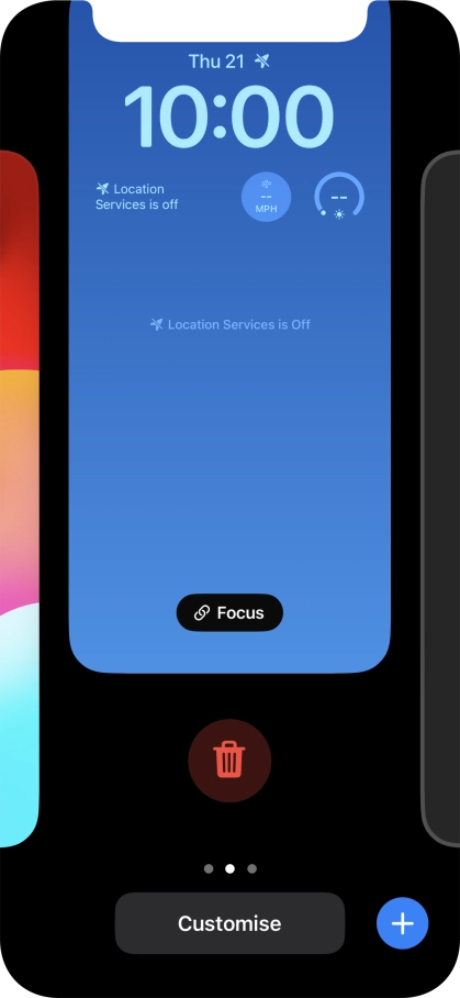 Press the delete icon.