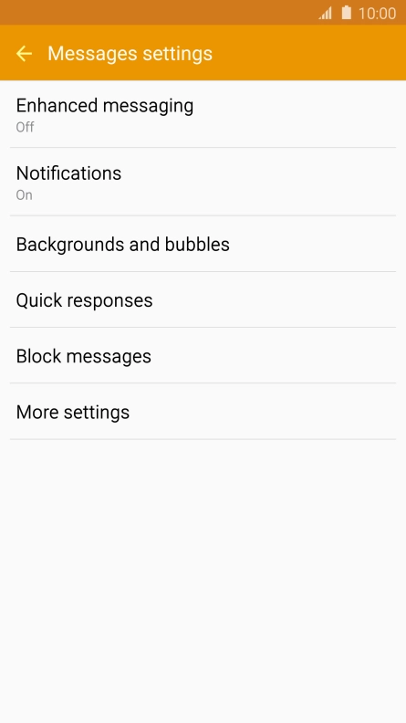 Press More settings.