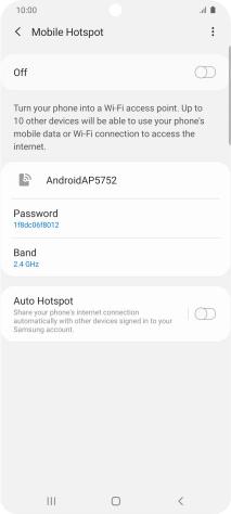 Press the menu icon.