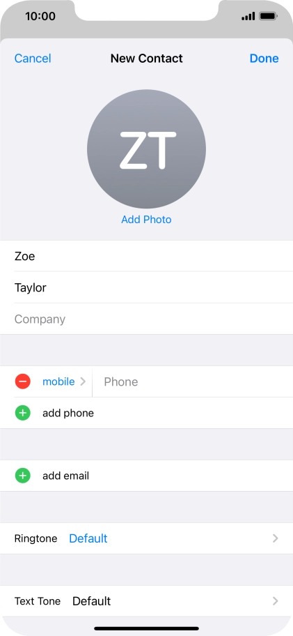Press Phone and key in the required phone number.