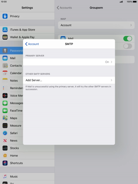 Press the field below 