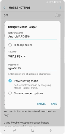 Press the field below 