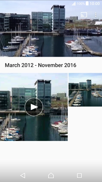 Press the required picture or video clip.