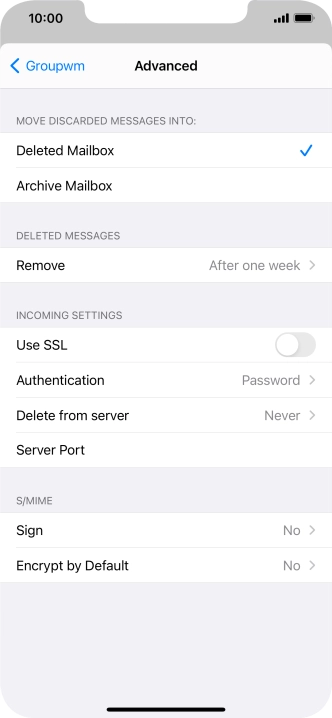 Press Authentication.