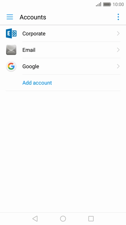 Press the menu icon.