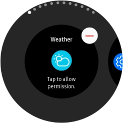 Press the remove widget icon.