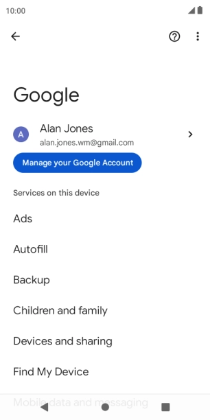 Press Find My Device.