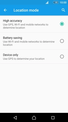 If you select High accuracy, your phone can find your exact position using the GPS satellites, the mobile network and nearby Wi-Fi networks. Satellite-based GPS requires a clear view of the sky.