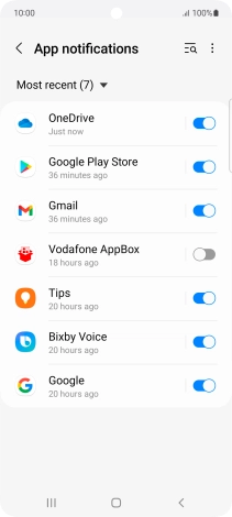 Press the drop down list.
