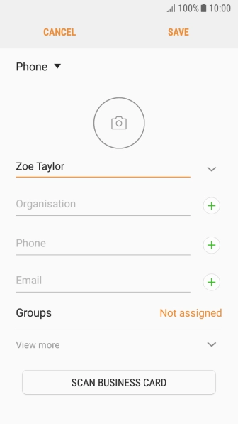 Press the field below 