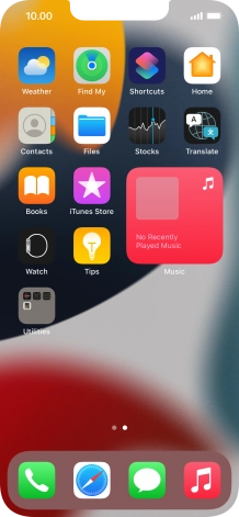 If you're using a Widget Stack: slide up or down on the stack to select the required widget.