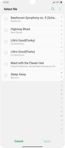 Press the required ring tones to hear them.