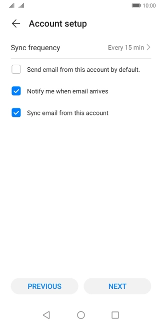 Press Sync frequency.