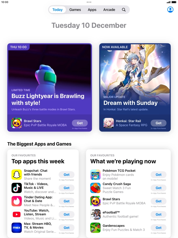 Press the search icon.