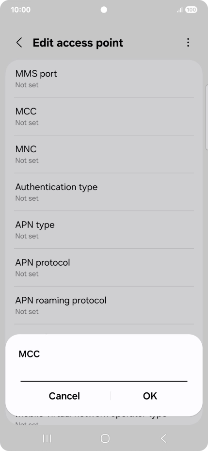 Key in 505 and press OK.