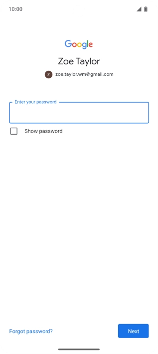 Press the field below 