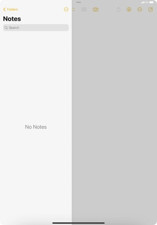 Slide your finger upwards starting from the bottom of the screen to return to the home screen.