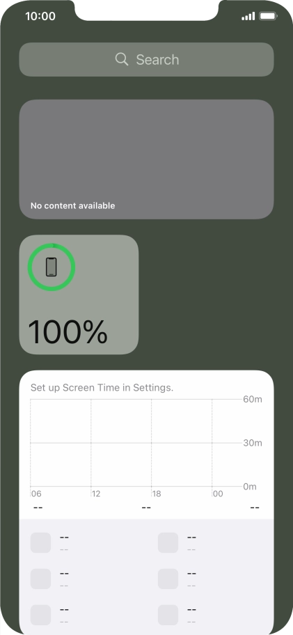 Press and hold the required Widget Stack.