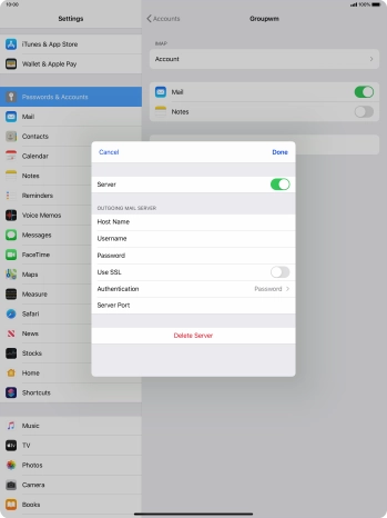 Press Authentication.