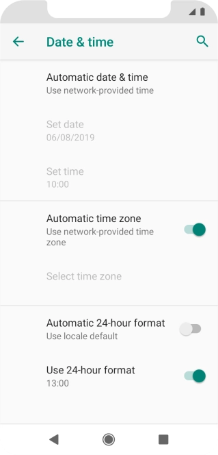 Press the Home key to return to the home screen.