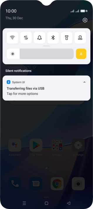 Press Tap for more options.