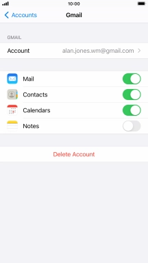 Press the Home key to return to the home screen.
