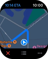 Turn the Digital Crown to zoom in or out on the map.