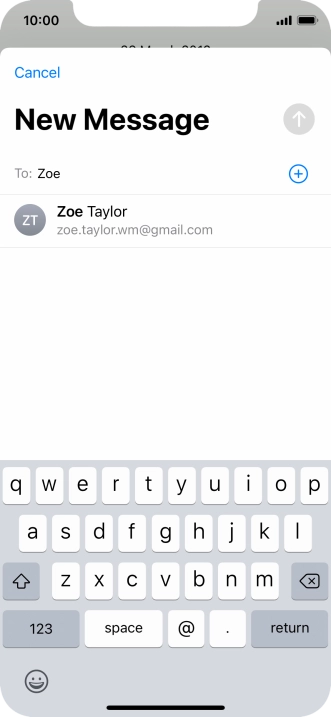 Press the required contact.