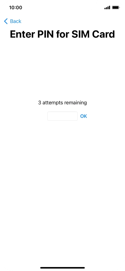 If your SIM is locked, key in your PIN and press OK.