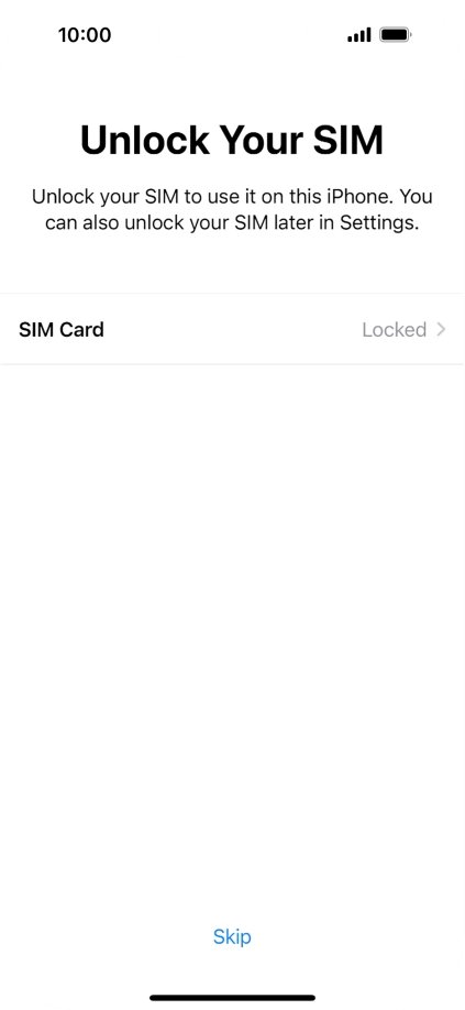 Press SIM Card.