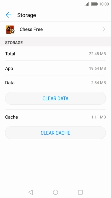 Press CLEAR CACHE.