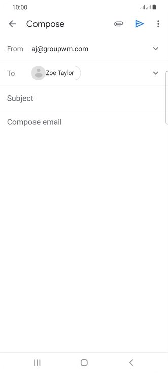 Press Subject and key in the required subject.