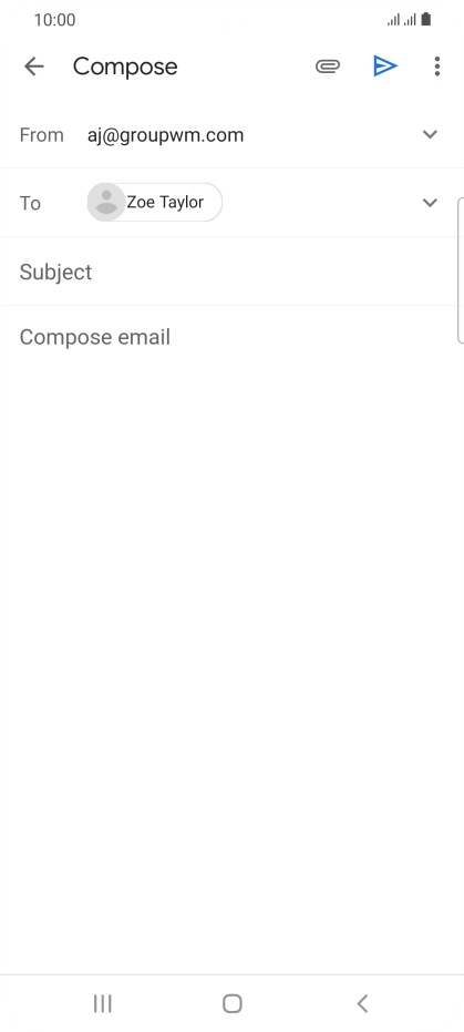 Press Subject and key in the required subject.