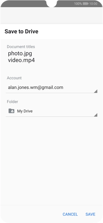 Press the field below 