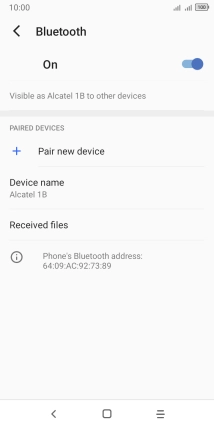Press Pair new device.