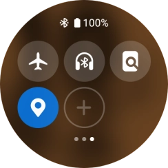 Press the flight mode icon to turn the function on or off.