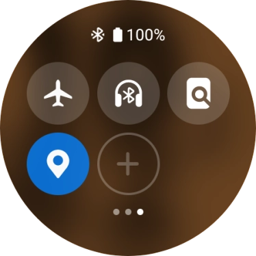 Press the flight mode icon to turn the function on or off.