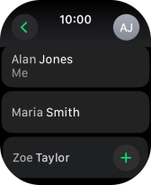 Press the required contact.