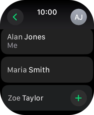 Press the required contact.