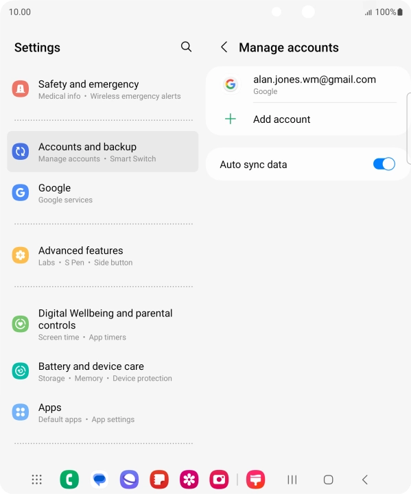 Press the Home key to return to the home screen.