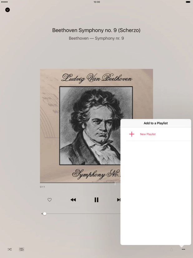 Press New Playlist and key in the name of the playlist.