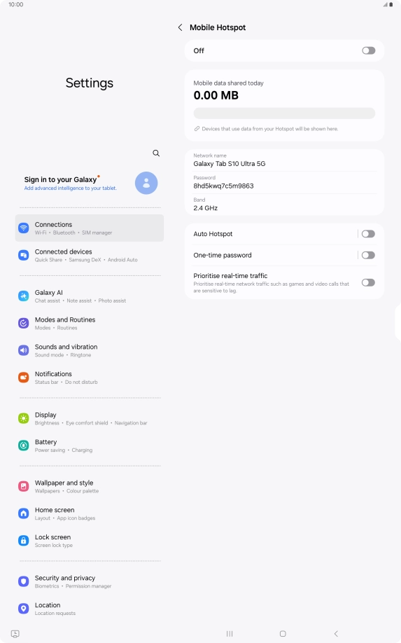 Press the field below 